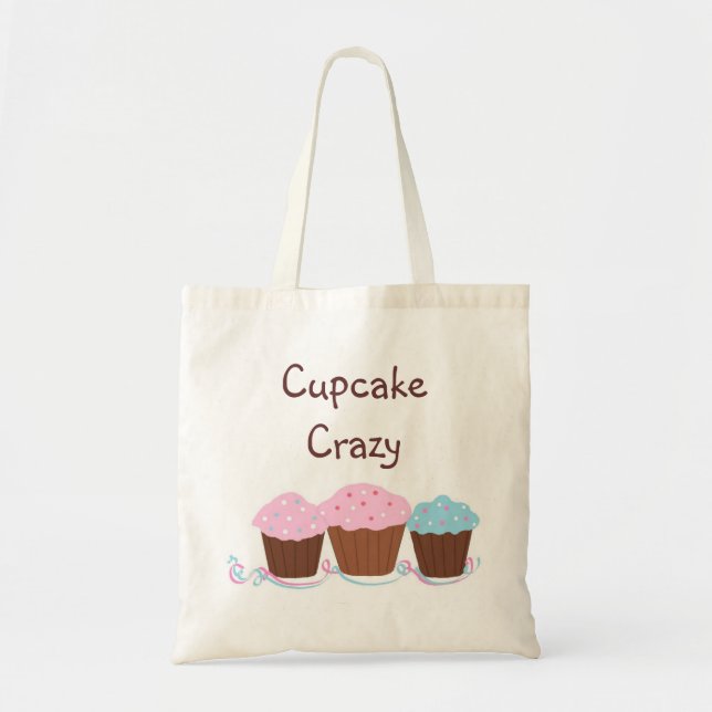 Cupcake Crazy Tote Bag (Front)