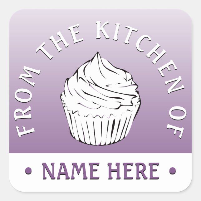 cupcake curls from the kitchen of stickers (Front)