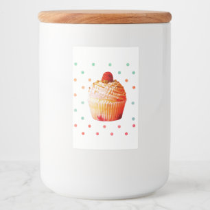 Cupcake Custom Food Container Label