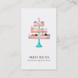 Cupcake Dessert Baking Bakery Business Package Business Card