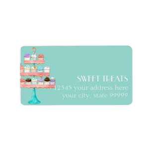 Cupcake Dessert Baking Bakery Business Package Label