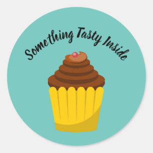 Cupcake Dessert Label Sticker