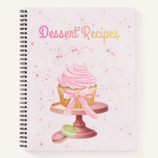 Cupcake Dessert Recipe Notebook