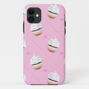 cupcake diagonal stripes Case-Mate iPhone case