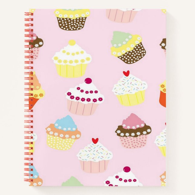 Cupcake Dream Spiral Notebook (Front)