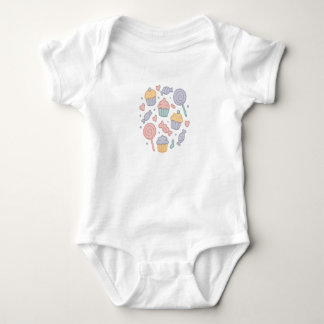 Cupcake Dreams & Candy Swirls Baby Bodysuit