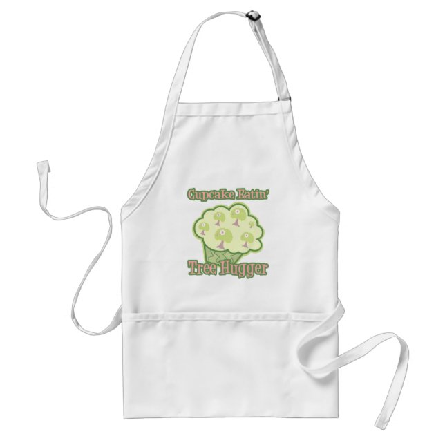 Cupcake Eating Tree Hugger Standard Apron (Front)