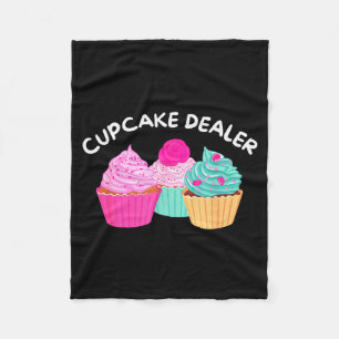 Cupcake Er - Funny Cupcake Baker Pastry Baking Gif Fleece Blanket