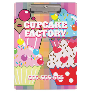 CUPCAKE FACTORY Menu Clipboard