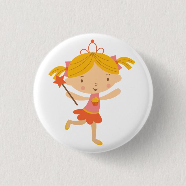 Cupcake Fairy 3 Cm Round Badge (Front)
