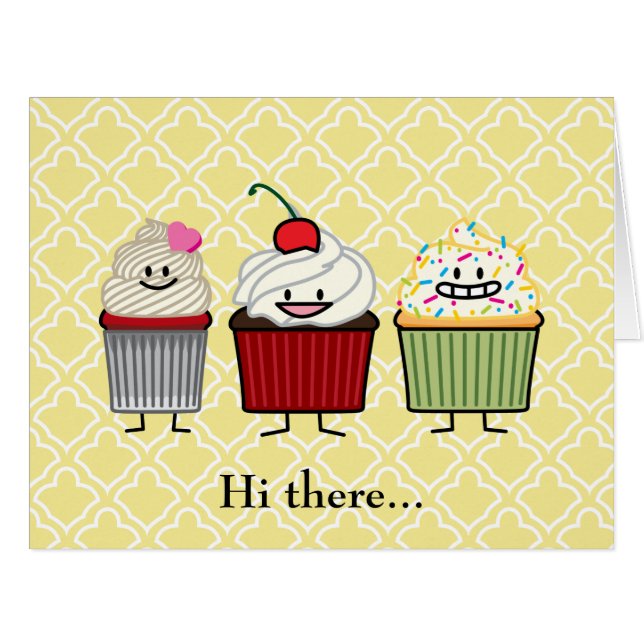 Cupcake family frosting sprinkles cherry cakes (Front Horizontal)