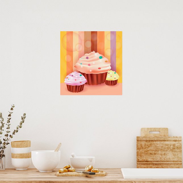 Cupcake Fantasy Colourful Sweet Treats  Poster (Creator Uploaded)