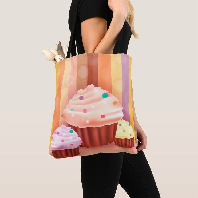 Cupcake Fantasy Colourful Sweet Treats  Tote Bag (Creator Uploaded)