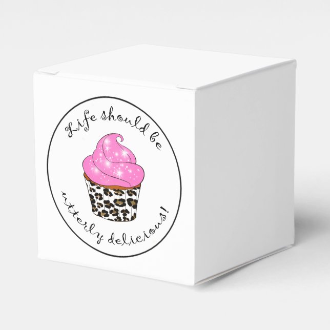 Cupcake Favour Box (Front Side)
