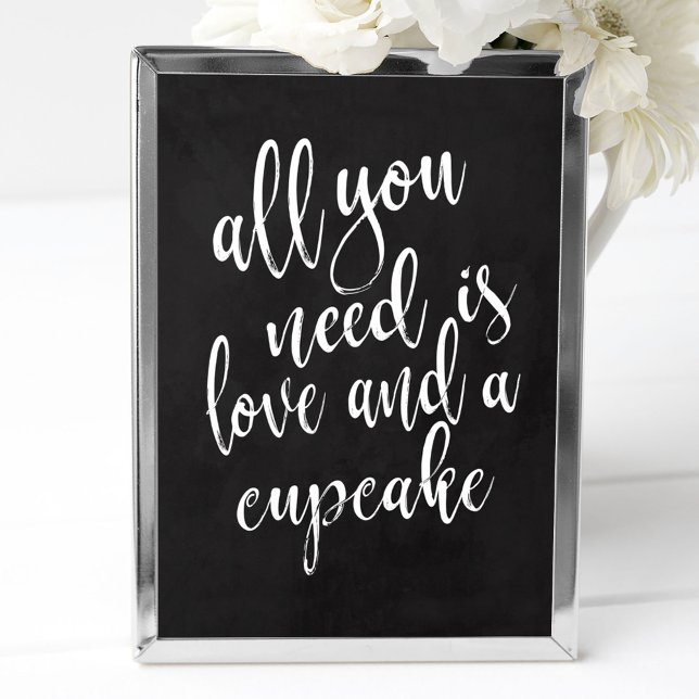 Cupcake favours 8x10 chalkboard wedding sign (Creator Uploaded)