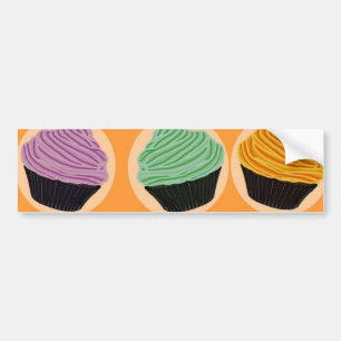 Cupcake Flavours Bumper Sticker