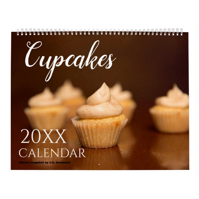 Cupcake Food 2027 Wall Calendar (Cover)