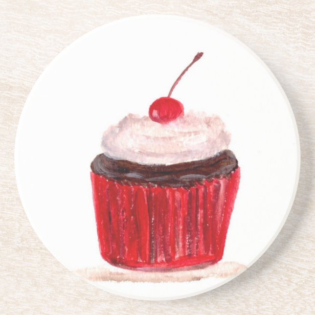 Cupcake food art coaster (Front)