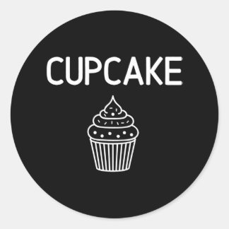Cupcake Funny Joke Sarcastic Family Classic Round Sticker