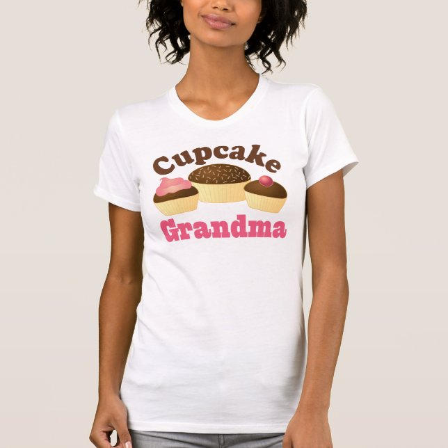 Cupcake Grandma Gift T-Shirt (Front)