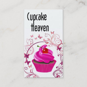 "Cupcake Heaven" - Confections Desserts Pastries Business Card