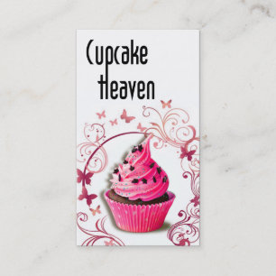 "Cupcake Heaven" - Confections Desserts Pastries Business Card