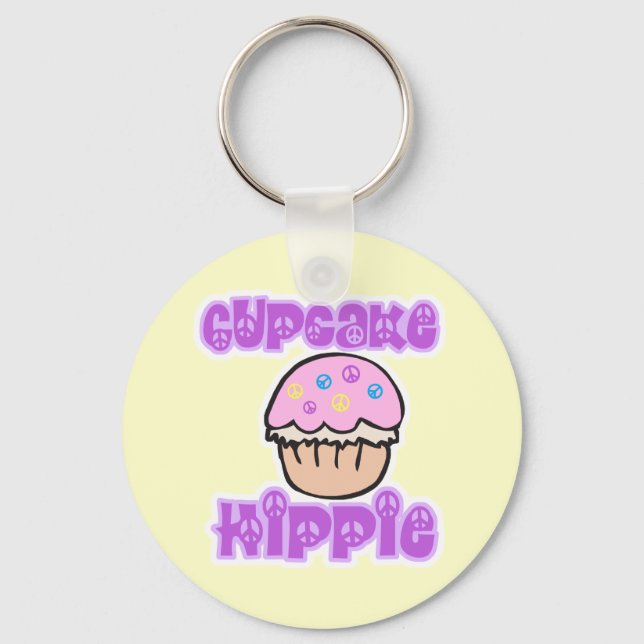 Cupcake Hippie Key Ring (Front)