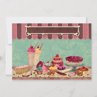 Cupcake & Ice Cream Party Invitation