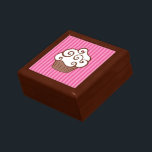Cupcake Jewellery Box<br><div class="desc">A cute cupcake decorates this jewellery box. Use this cupcake box as a jewellery box,  keepsake box,  trinket box,  gift box,  decor,  etc... The design is from original art.</div>