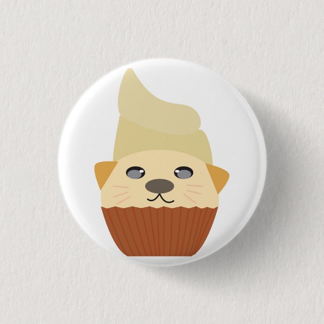 Cupcake Katty 3 Cm Round Badge (Front)