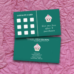 Cupcake Kawaii Loyalty Card