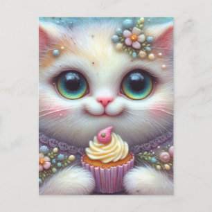 Cupcake Kitty Postcard