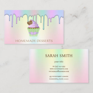 Cupcake Logo Bakery Chef,cute Business Card