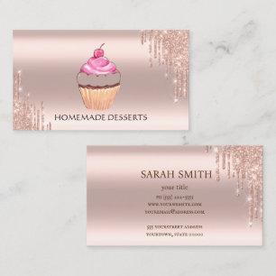 Cupcake Logo Bakery Chef,cute Business Card