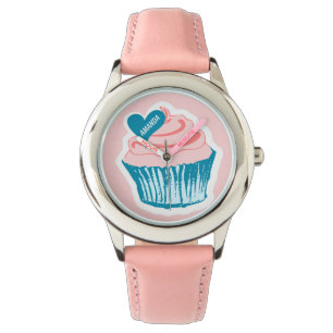 Cupcake Love custom name watches