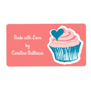 Cupcake Love custom text labels