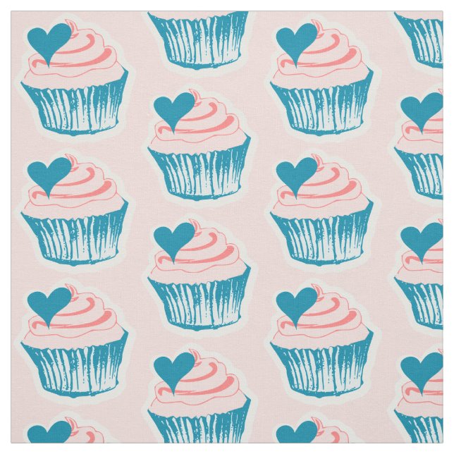 Cupcake Love fabric (Swatch)