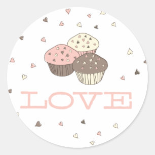 Cupcake Love Sticker