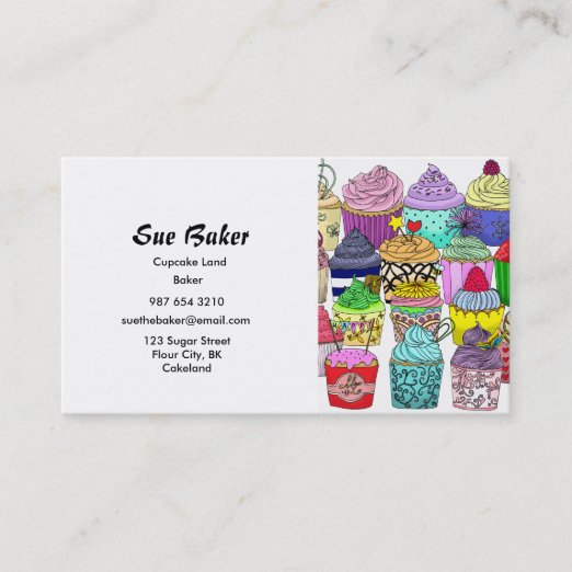 cupcake business cards cupcake business cards