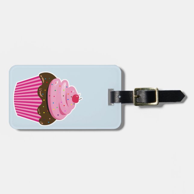 Cupcake Luggage Tag (Front Horizontal)
