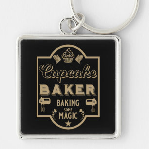 Cupcake Master Baker Key Ring
