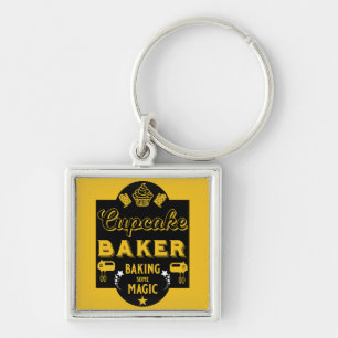 Cupcake Master Baker Key Ring