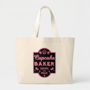 Cupcake Master Baker Large Tote Bag