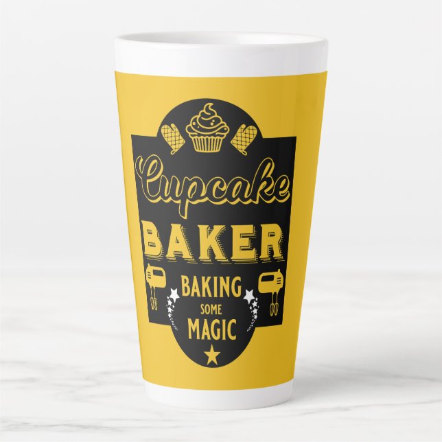 Cupcake Master Baker Latte Mug (Front)