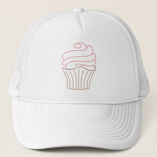 Cupcake Outline Trucker Hat
