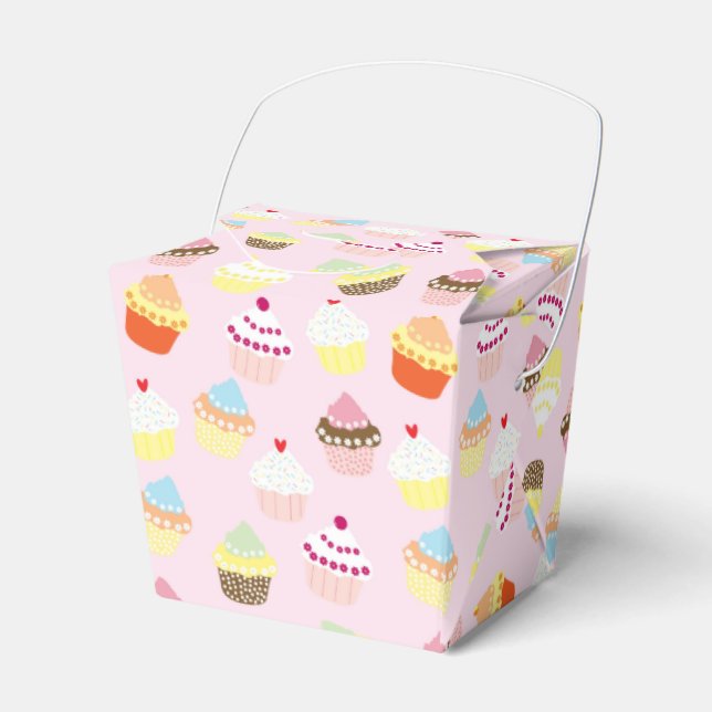 Cupcake Party Favour Box (Front Side)