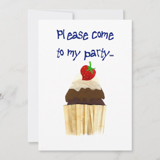 Cupcake Party Invitation (Front)