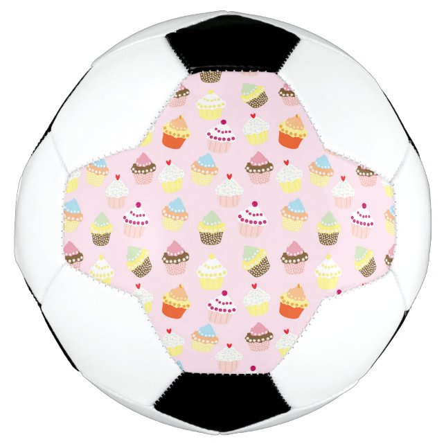 Cupcake Party Soccer Ball (Front)