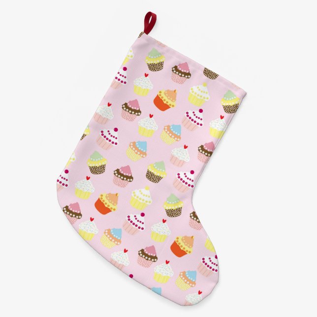 Cupcake Party Stocking (Front (Hanging))