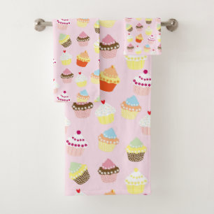 Cupcake Party Towel Set